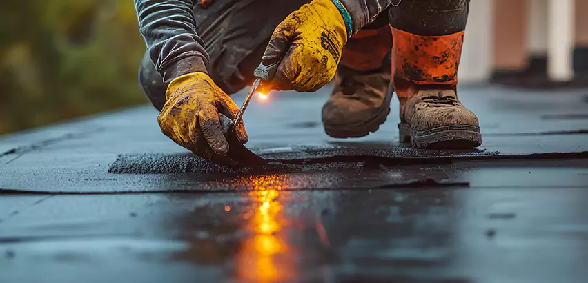 EPDM Roof Repair Tape Application in North Chicago