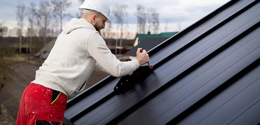 Tin Roof Ridge Cap Installation in North Chicago